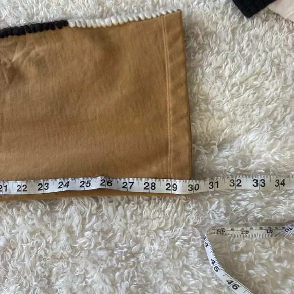 JW Anderson Wide Leg Contrast Stitch Track Pant French Terry in tobacco Sz Small - Picture 9 of 16